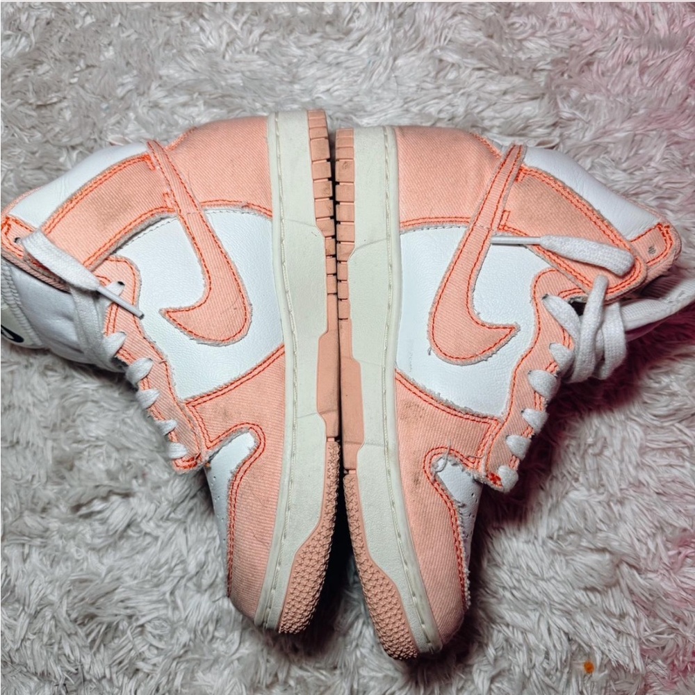 Stylish Peach and White Air Jordan Sneakers